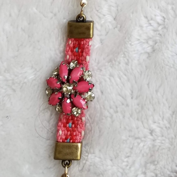 Express Wood Bead Gold Dangle Necklace, NWOT - Picture 6 of 8